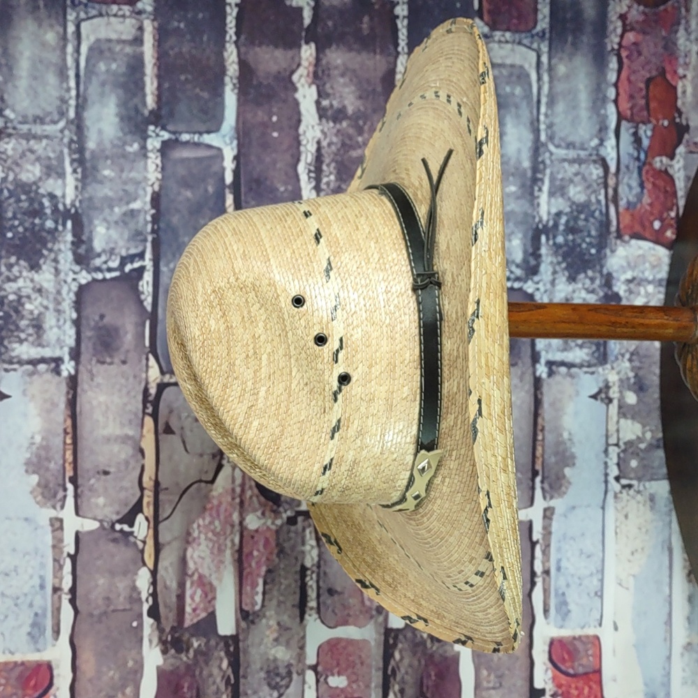 Sahuayo "Pecos" Woven Straw Hat - Picture 3 of 10